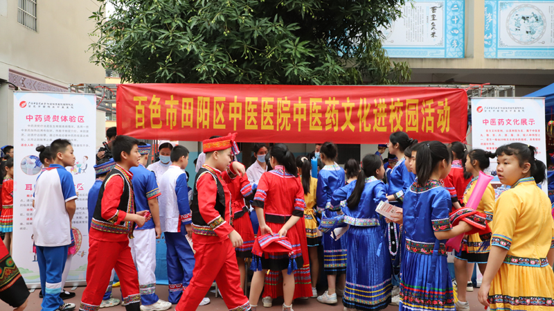 传中医国粹，扬民族文化——田阳院区开展中医药文化进校园活动