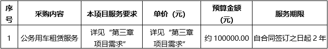 广西中医药大学附属瑞康医院公务用车租赁服务（重）竞争性磋商公告